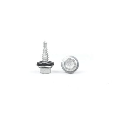 Flat Head in acciaio inossidabile Hex Flange per auto-perforazione con EPDM Washer per durevole