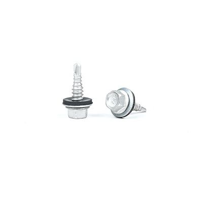 Flat Head in acciaio inossidabile Hex Flange per auto-perforazione con EPDM Washer per durevole