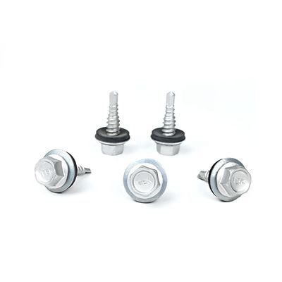 Flat Head in acciaio inossidabile Hex Flange per auto-perforazione con EPDM Washer per durevole