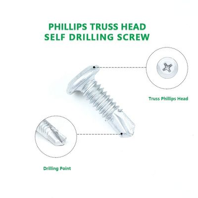 Struttura in acciaio Phillips Truss Head In acciaio inossidabile viti auto-attrezzanti