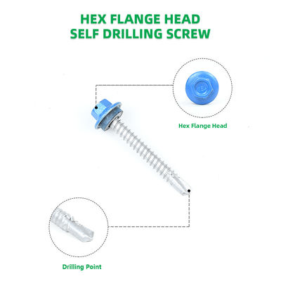 Torx Drive Color Painted Flange Hex Head Autoboraggio Tek Screw