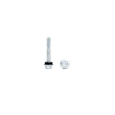 Vettura per tetti con testa a fiocco gialla M5.5 X 38 Vetture metalliche a tappatura automatica Tek 5 Vetture auto-perforazioni per tetti