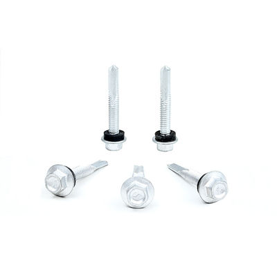 Vettura per tetti con testa a fiocco gialla M5.5 X 38 Vetture metalliche a tappatura automatica Tek 5 Vetture auto-perforazioni per tetti