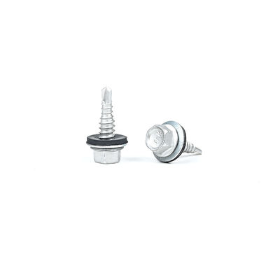 Telaio di acciaio a testa esessuale auto-perforazione Tek viti con lavastoviglie di gomma Stitch vite 1 punto