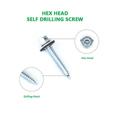 Supporto personalizzato Tek Roofing Hex Head Selt-Tapping Screw