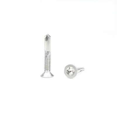 Finitura in acciaio inossidabile ad alta resistenza Tek 5 Torx Flat Self-Tapping Screw Csk Head Self-Drilling Screws