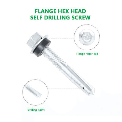 Ruspert Finish Screw auto-toccante Hex Testa a prova d'acqua Screw con lavastoviglie