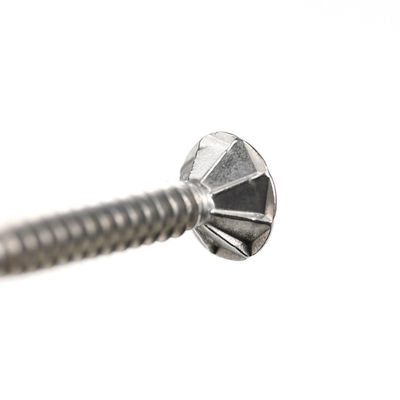 Vattone a testa piatta in acciaio inossidabile auto-perforazione con ala 4.5x37mm con finitura Ruspert
