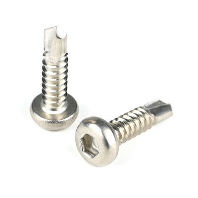 Testa di pulsante in acciaio inossidabile Hex Socket Screw auto-perforazione Parafuso Inox