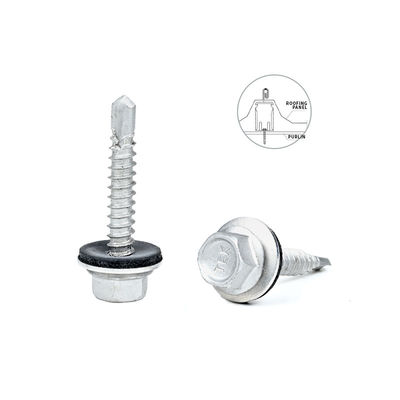 410 Hex Flange Coating 5.5x25mm Tek Screw auto-perforazione per rivestimento della parete