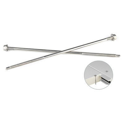 Testa di lavaggio esessuale per viti di auto-perforazione in acciaio inossidabile 6.3x200 mm per pannello sandwich isolato