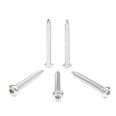 Plain 6.3x55 SUS410 Pan Torx Star Screw Stainless Steel Button Head per tetto Epdm Membrana