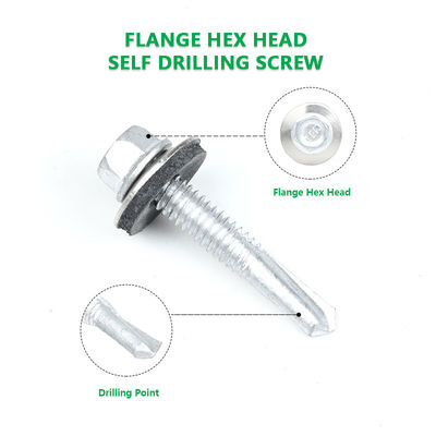 5.5x32 Tek Sheet Metal Building Roofing Screw per l'acciaio Purlin Standard Personalizzabile