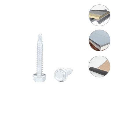 6.3x38 Tornitori con rivestimento di flangia esessometrica per tetti di metallo e acciaio