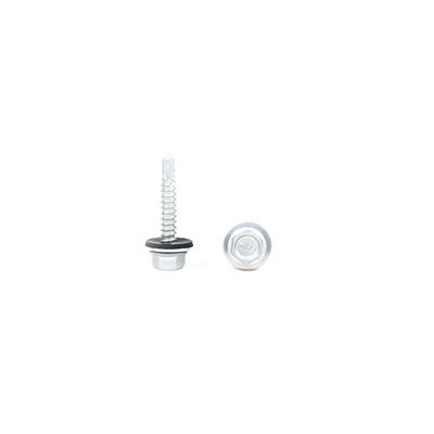 Vetture per auto-perforazione su tetti metallici con flangia esessuale rivestita con lega di zinco
