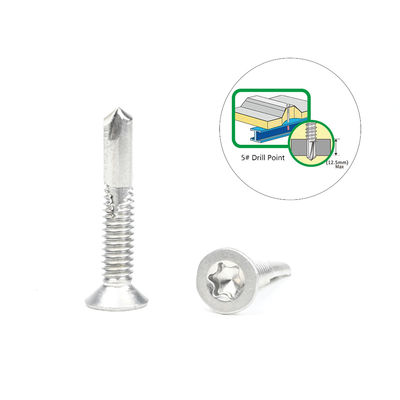 Installazione 5.5x32 Torx in acciaio inossidabile Csk testa Tek vite per il fissaggio del legno a purlin