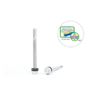 Contattare il servizio clienti per una vite a foratura automatica a testa di scanalatore 5.5x63 a flangia personalizzata