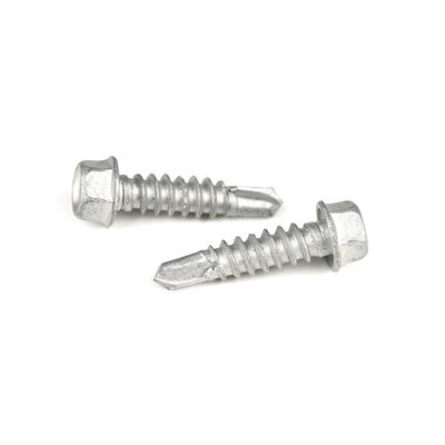 Legata di zinco rivestita con 6.3x25 vite bimetaliche per auto-perforazione vite esessuale testa della lavatrice Tek vite per braccia d'angolo