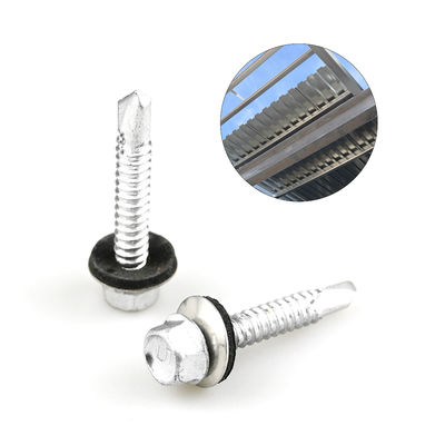 Resistente alla corrosione 6.3x38 Bimetall Hex Washer Head Screw auto-perforazione in acciaio inossidabile