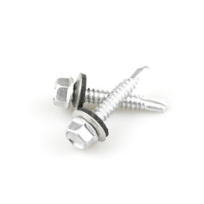 Resistente alla corrosione 6.3x38 Bimetall Hex Washer Head Screw auto-perforazione in acciaio inossidabile