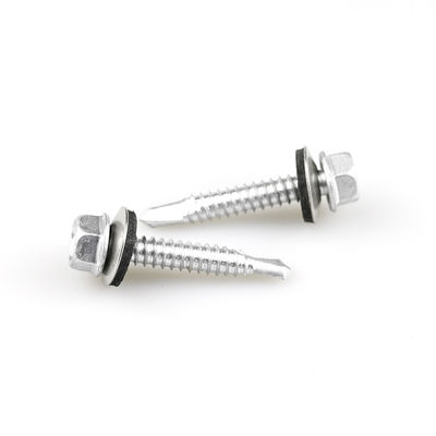 Resistente alla corrosione 6.3x38 Bimetall Hex Washer Head Screw auto-perforazione in acciaio inossidabile