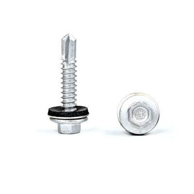 6.3x32 Fluorocarburo Forno Hex Lavatrice Flange Velo di tetto in metallo con testa di flange Hex