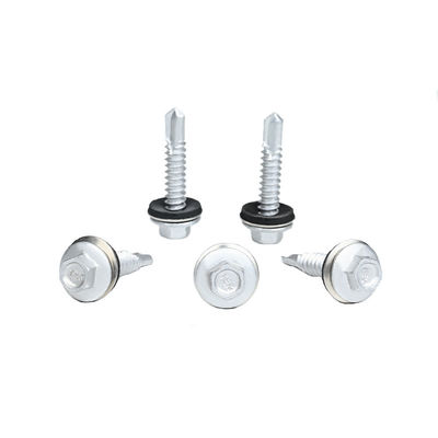 6.3x32 Fluorocarburo Forno Hex Lavatrice Flange Velo di tetto in metallo con testa di flange Hex