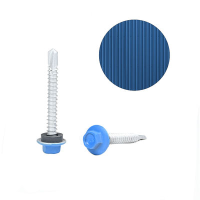 Sistema dell'involucro edilizio Fluorocarburo Forno 5.5x45 Acciaio inossidabile Flange Teks Roof Screw
