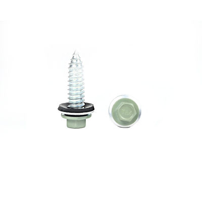 100% QC Test Lega di zinco Rivestito 11/32x1/4' Hex Head Sheet Metal Screw per lucernario